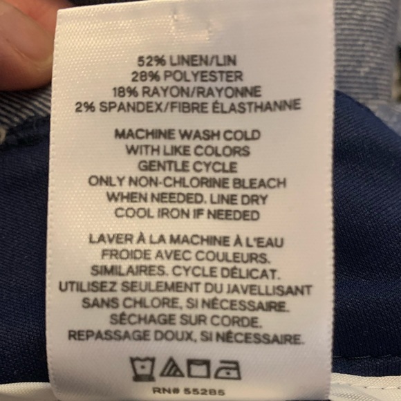 Express soft dress pants! Looks like denim; linen-like, but not linen! - Picture 6 of 6